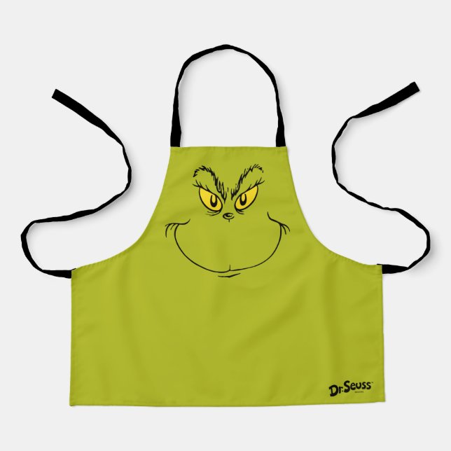 Tablier Visage du Dr Grinch lors de son vol de Noël (Recto)