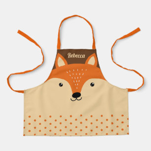 Tablier Visage Fox mignonne pour les enfants