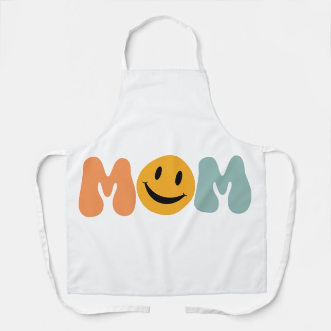 Tablier Visage Sourire Maman (Recto)