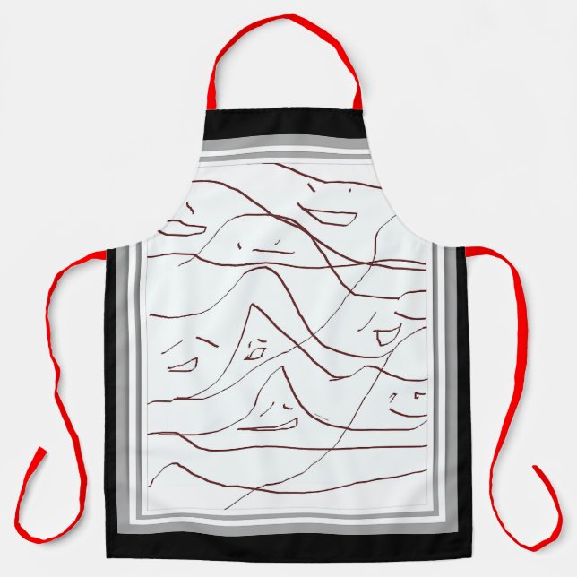 Tablier Visages Mignons et Souriants (Recto)