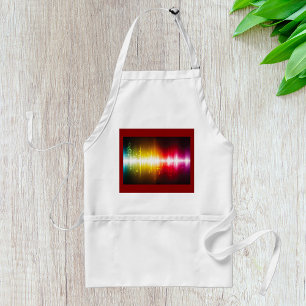 Tablier Visualiseur audio vibrant de spectre sonore musica