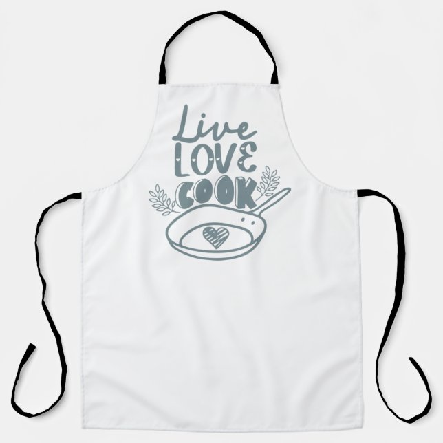 Tablier Vivez Amour Cuisine (Recto)