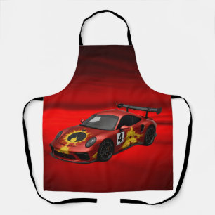 Tablier Voiture de course Mandelbrot rouge