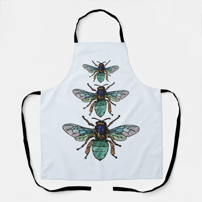 Tablier Vol de l'aire des abeilles parties scintillant (Recto)