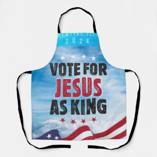 Tablier Vote Pour Jésus Comme Élection Roi-Présidentielle