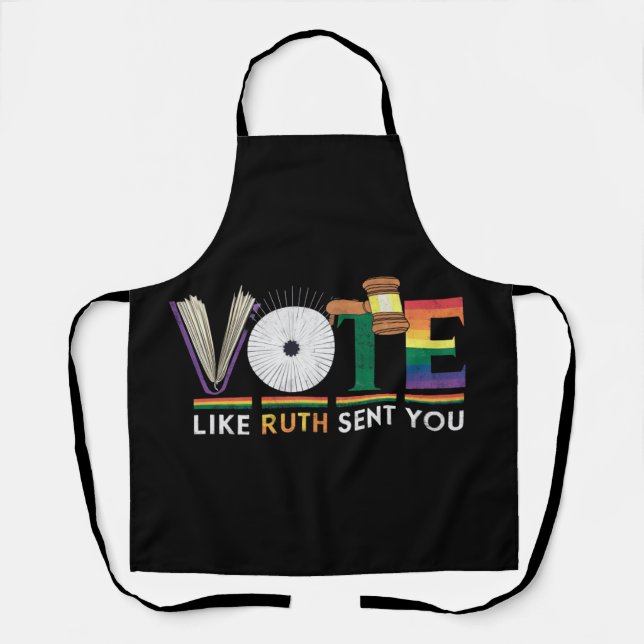Tablier Votez comme si Ruth vous avait envoyé Gavel fémini (Recto)