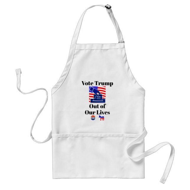 Tablier Votez Trump hors de nos vies (Devant)