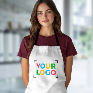Tablier Votre logo ici Restaurant, Boulangerie Blanc
