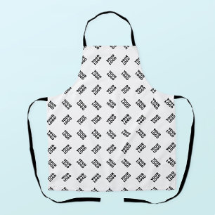 Tablier Votre logo Motif répétitif alterné simple