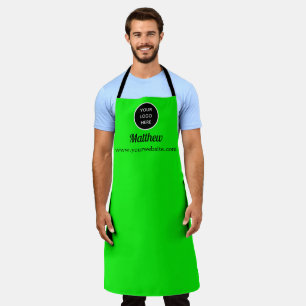 Tablier Votre logo Neon Green Elegant Yellow Business