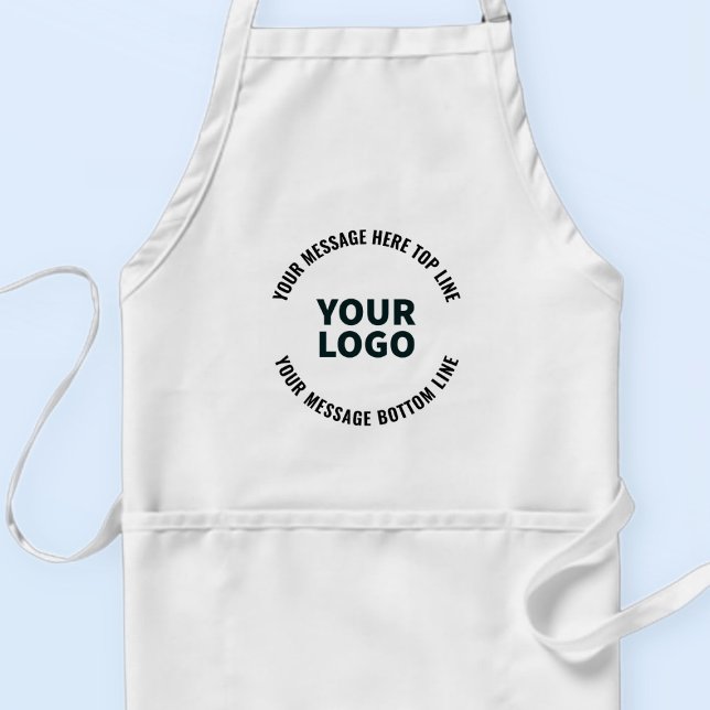 Tablier Votre logo ou image | Texte éditable gras (Créateur téléchargé)