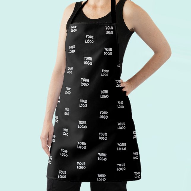 Tablier Votre logo | Remplacement simple d'un logo répétit (Créateur téléchargé)