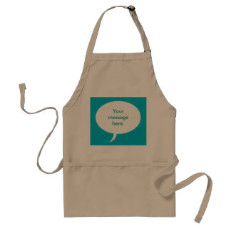 Tablier Votre message Parole Bubble Arrière - plan Aprons