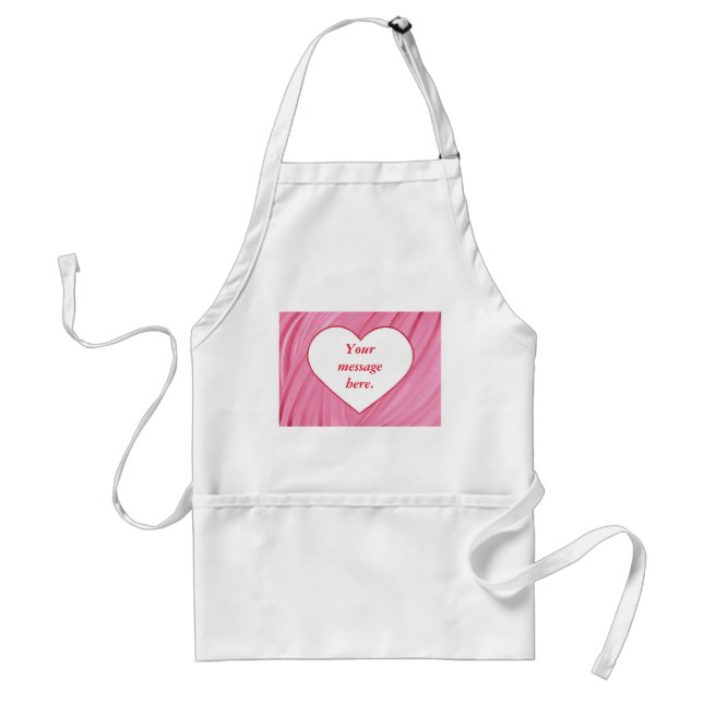 Tablier Votre message White Heart Red Blends Aprons (Devant)