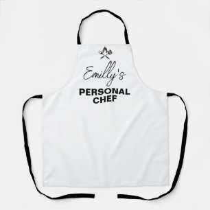 Tablier Votre NOM Chef personnel -Funny Valentine's Day