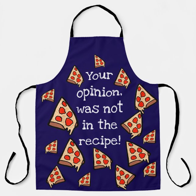 Tablier Votre opinion n'était pas dans la recette (Recto)