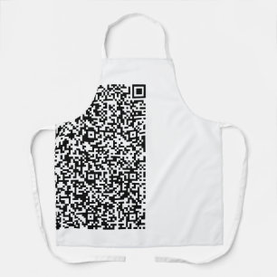 Tablier Votre QR Code Scan Info Funny Apron Couleur person