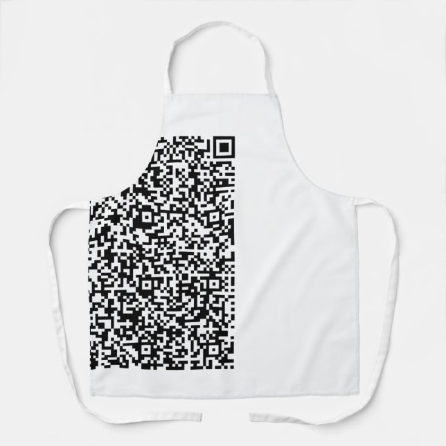 Tablier Votre QR Code Scan Info Funny Apron Couleur person (Recto)