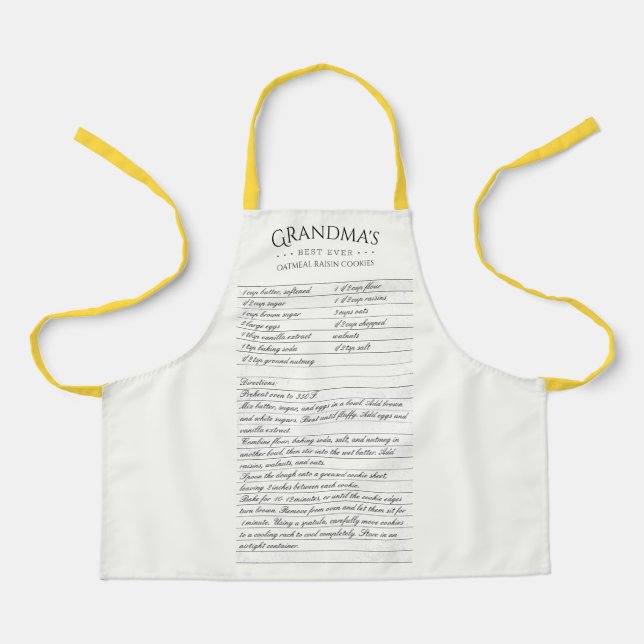Tablier Votre Recette Couleur modifiable Apron enfant pers (Recto)