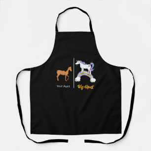 Tablier Votre tante Ma tante Unicorn T-Shirt _ Amusant Arc