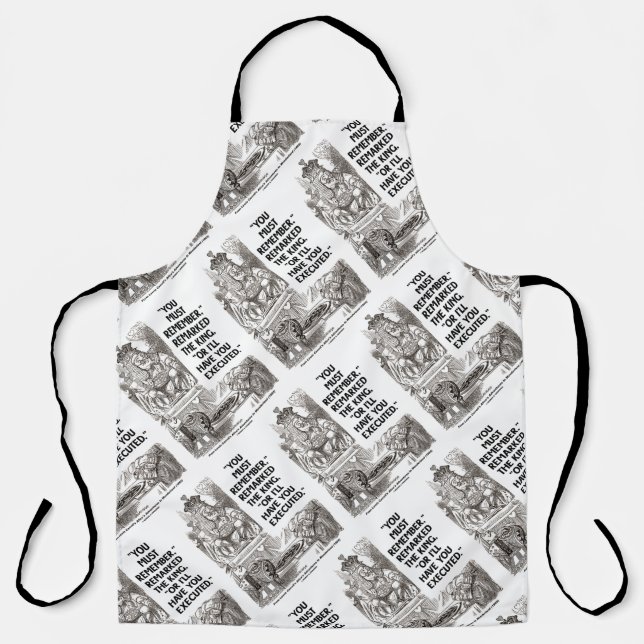 Tablier Vous devez vous souvenir ou je vous ferai exécuter (Recto)