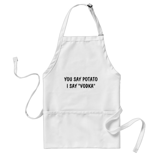 TABLIER VOUS DITES POTATO JE DIS VODKA APRON (Devant)