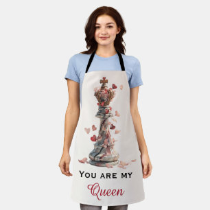 Tablier Vous êtes ma Reine Chess Saint-Valentin