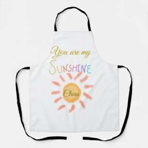 Tablier vous êtes mon soleil jaune orange rayons de soleil