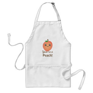 Tablier Vous êtes un Peach Sweet Kawaii Cute Funny Foodie