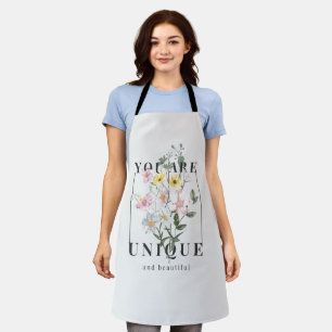Tablier Vous êtes un Slogan floral unique