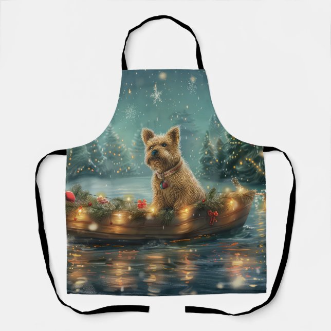 Tablier Voyage de fête de Noël du Cairn Terrier (Recto)