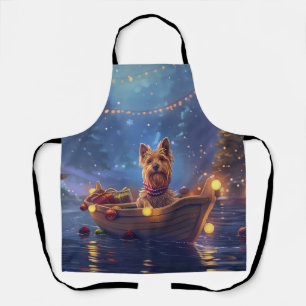 Tablier Voyage de fête de Noël du terrier australien