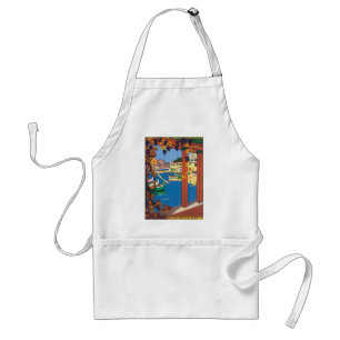 Tablier Voyage Vintage, Méditerranée Riviera française