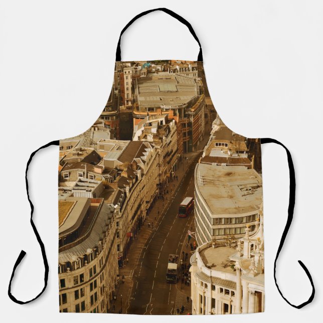 Tablier Vue panoramique sur le toit de Londres avec archit (Recto)