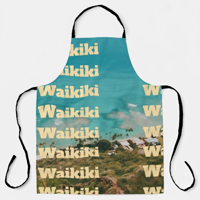 Tablier Waikiki, Honolulu, Oahu, Hawaï (Recto)