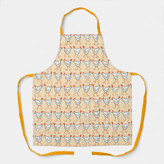 Tablier Walking Chickens Apron