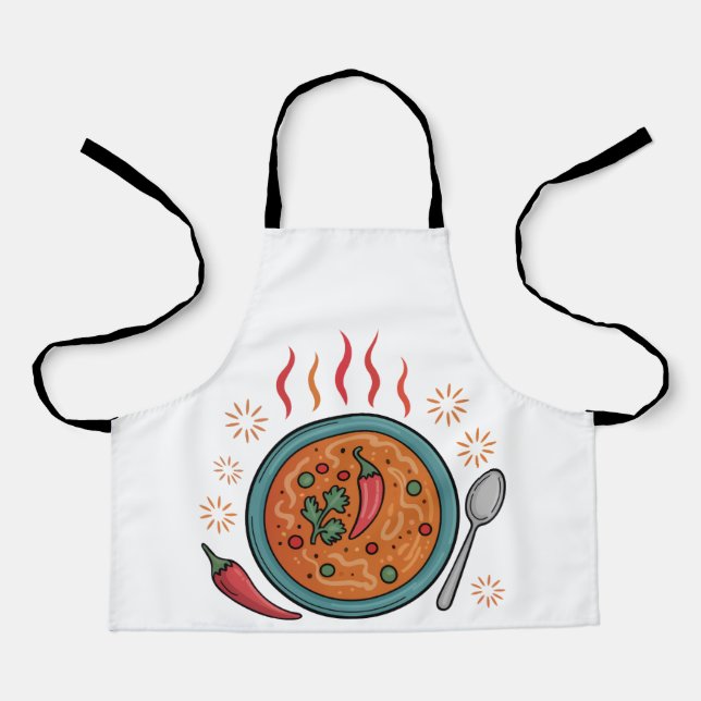 Tablier Warm Spicy Curry Food Art (Recto)
