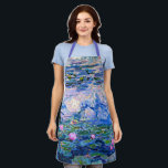 Tablier Water Lilies, 1919, tableau de Monet<br><div class="desc">Water Lilies,  célèbre peinture de l'artiste impressionniste Oscar-Claude Monet.</div>