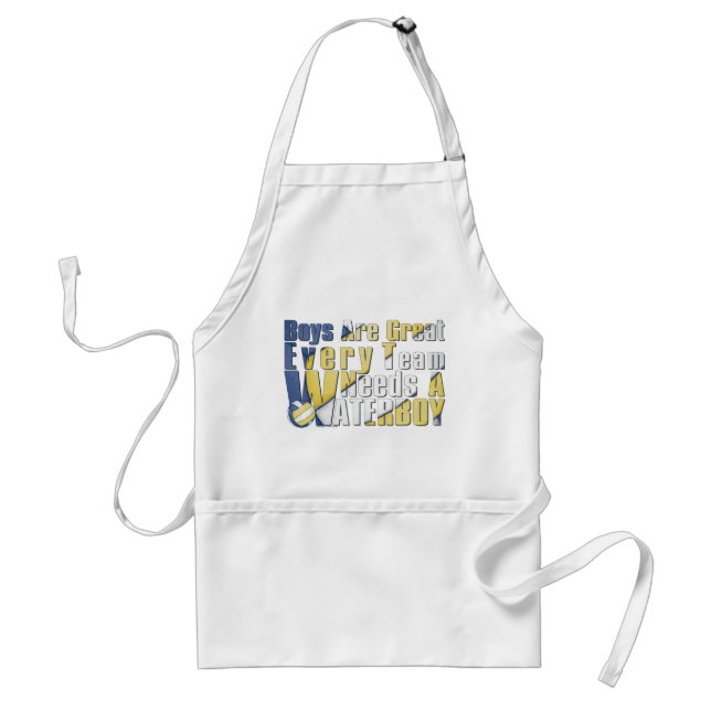 Tablier Waterboy Volleball en bleu et jaune (Devant)