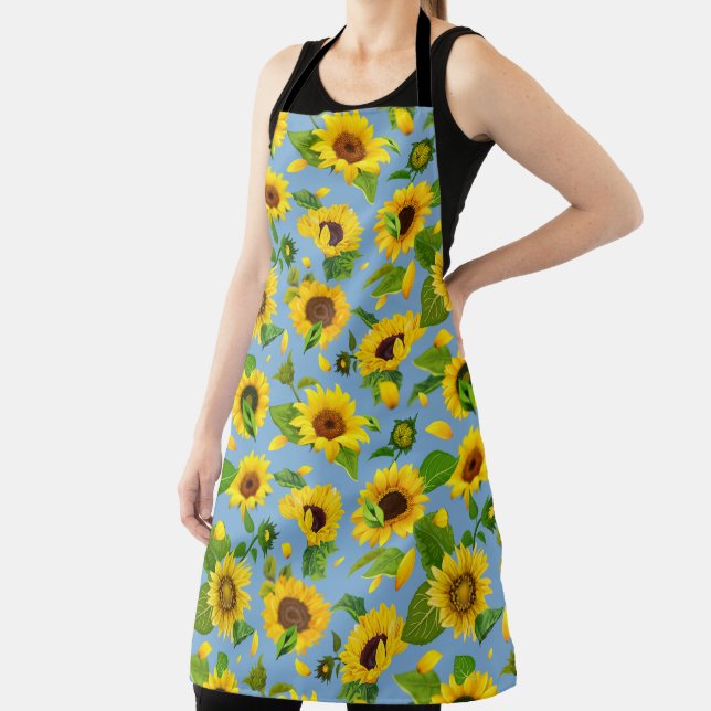 Tablier Watercolor Sunflower 6 (Insitu)