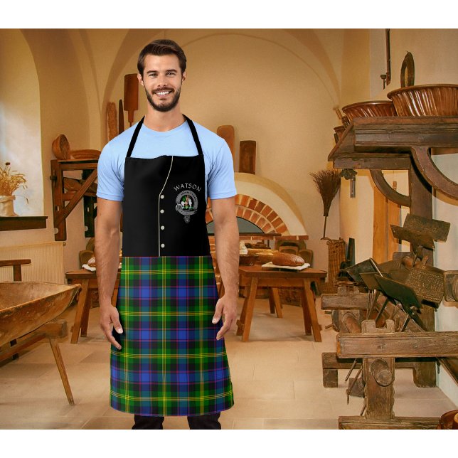 Tablier Watson Clan Badge & Tartan Kilt (Créateur téléchargé)
