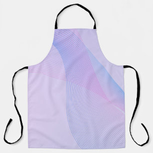 Tablier Wavelines Abstraites bleu rose