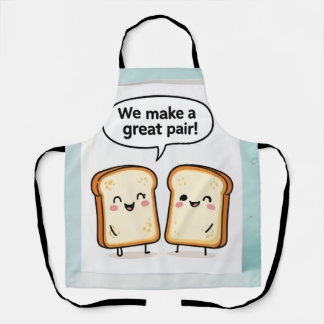 Tablier We Make a Great Pair Cute Toast Apron