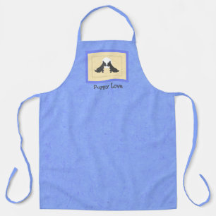 Tablier Wee Scotties Puppy Love All-Over Print Apron