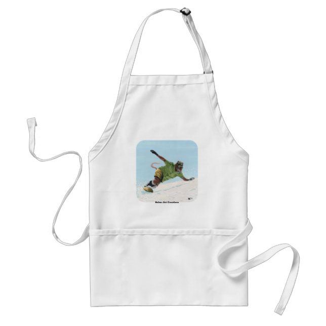 Tablier Wererat Snowboarder Imaginaire Art Apron (Devant)