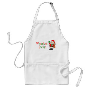 Tablier Wesolych Swiat Polonais Noël Adulte Apron
