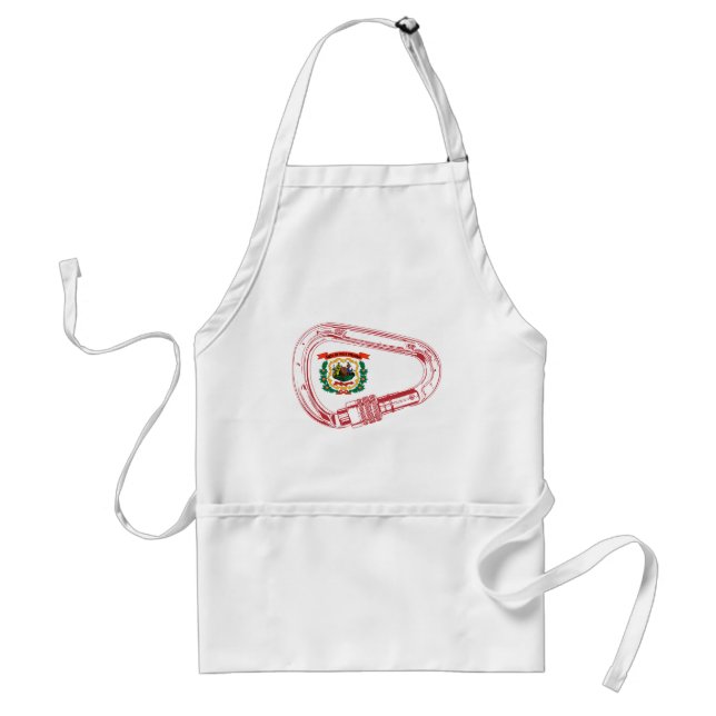 Tablier West Virginia Flag Climbing Carabiner (Devant)