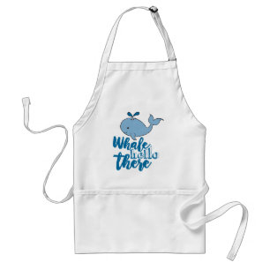 Tablier Whale Hello There Whale Cartoon mignonne Baby Whal