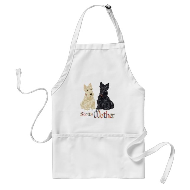 Tablier Wheaten & Black Scotties Fête des Mères (Devant)