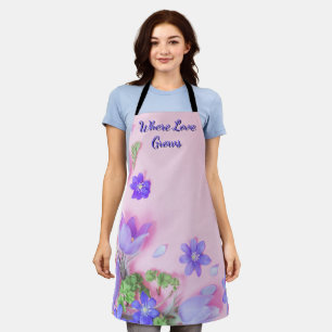 Tablier Where Love Grows Tablier de cuisine flor